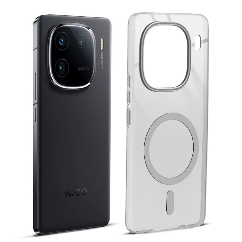 Anti-Yellow Colored Camera Line Case Support Magnetic Accessories Back Cover For iQOO 12 5G