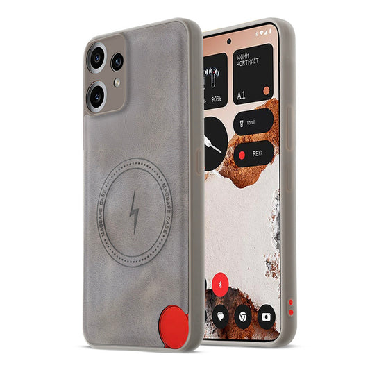 Refined PU Leather Case for CMF Nothing Phone 2 Pro , with Support for MagSafe & Wireless Accessories