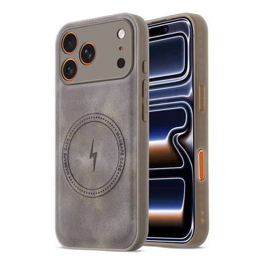 Refined PU Leather Case for Apple iPhone 17 Pro , with Support for MagSafe & Wireless Accessories