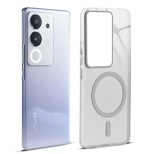 Anti-Yellow Scratch Resistant Case Support Magnetic Accessories Back Cover For Vivo V29 5G