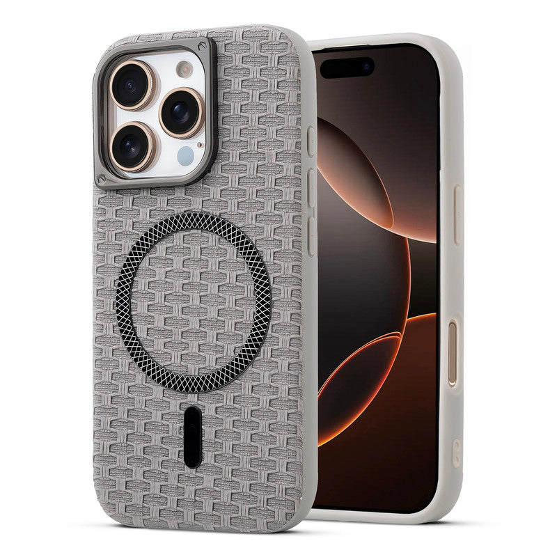 Rugged Silicone Grip Mobile Back Cover Case For Apple iPhone 16 Pro With Wireless Charging Support Support