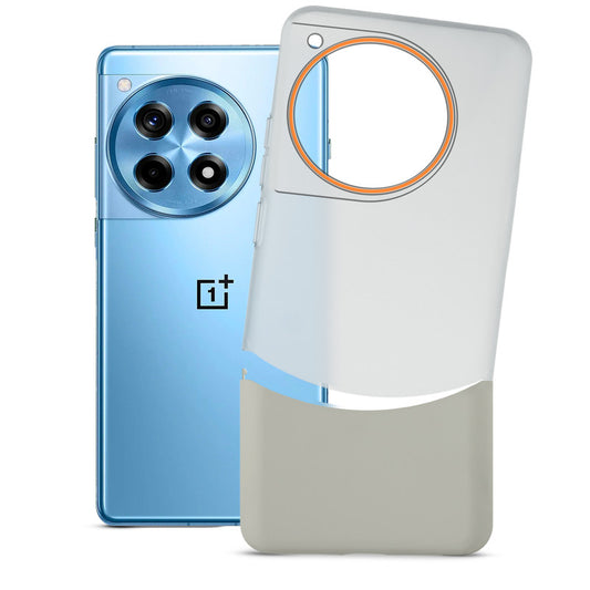 Frosted Hard Back Case For OnePlus 12R 5G with 2-Cut Interlocking System
