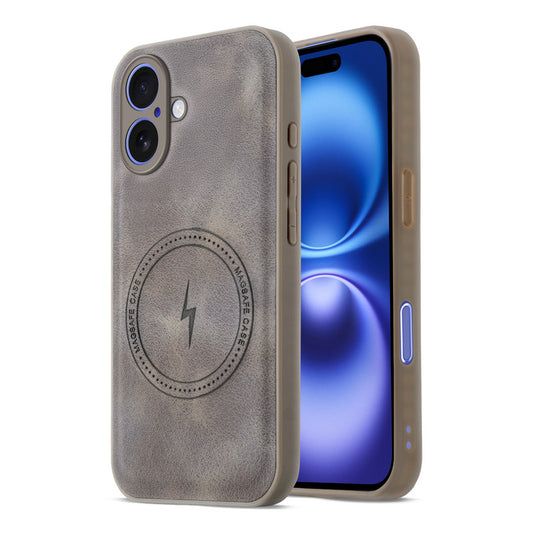 Refined PU Leather Case for Apple iPhone 16 Plus