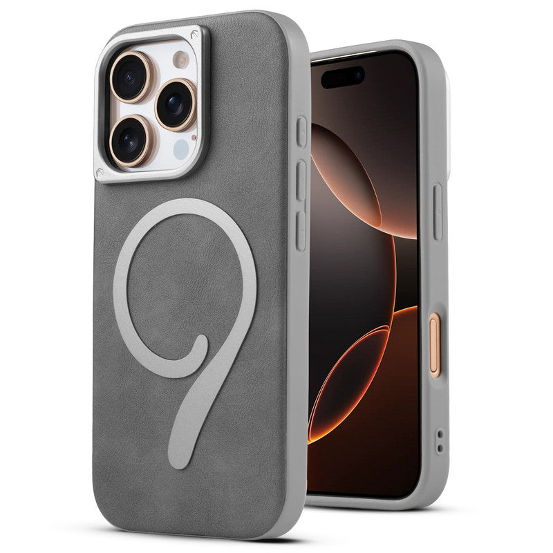 Prime Leather Wireless Charging Compatible Case for Apple iPhone 16 Pro