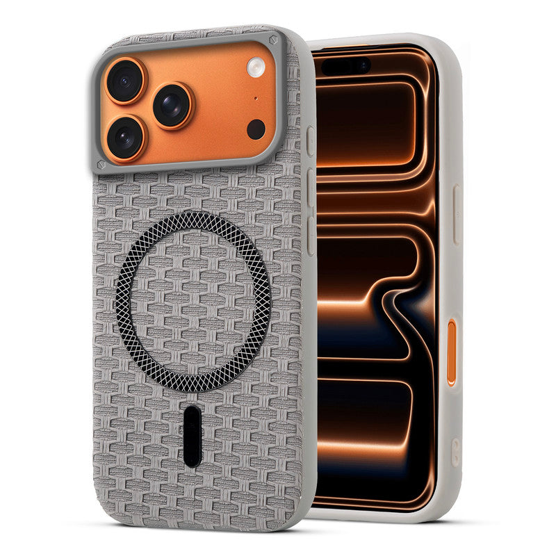 Rugged Silicone Grip Mobile Back Cover Case For Apple iPhone 17 Pro With Wireless Charging Support Support