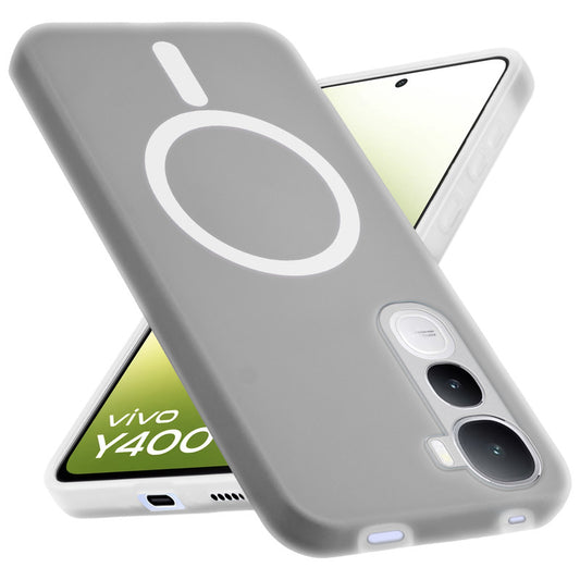 Classic Matte Silicone Back Case for Vivo Y400 5G