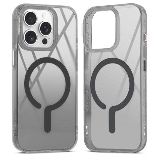 360° Air-Cushioned Protection Back Case For Apple iPhone 15 Pro Jelly Transparent MagSafe Compatible with Metal Finish Buttons