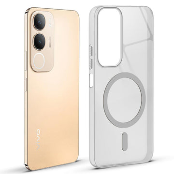 Anti-Yellow Colored Camera Line Case Support Magnetic Accessories Back Cover For Vivo Y29 5G
