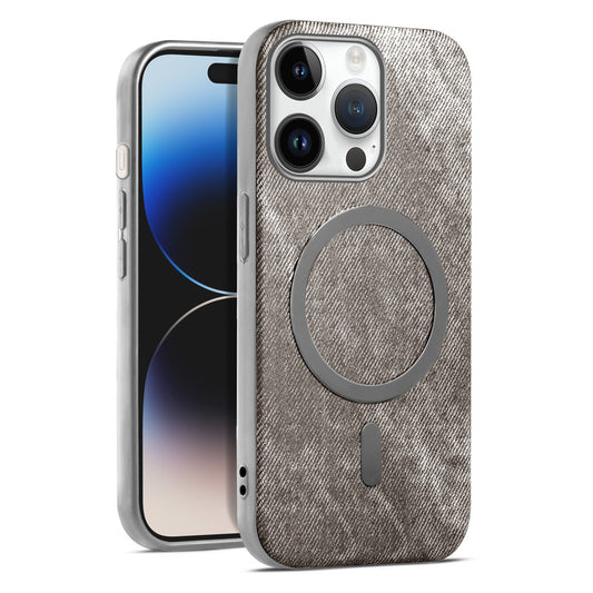 Classic Denim Finish Back Case For Apple iPhone 14 Pro With MagSafe Support