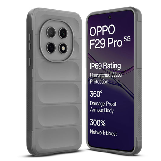 Premium Liquid Silicone Comfort Grip Case for Oppo F29 Pro 5G with Soft Touch Matte TPU