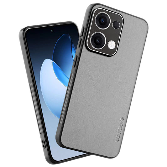Unimore Leather Hard Case with Shiny Camera Protection For Oppo Reno 13 5G