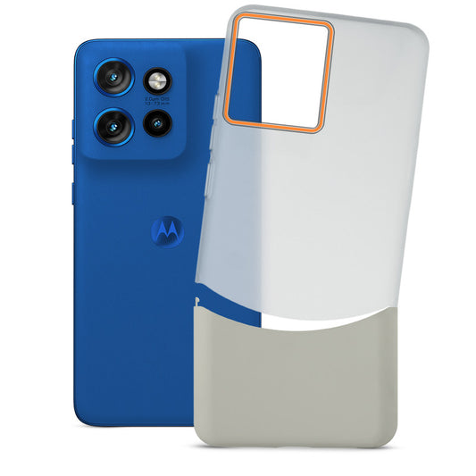 Frosted Hard Back Case For Motorola Moto Edge 50 Neo 5G with 2-Cut Interlocking System