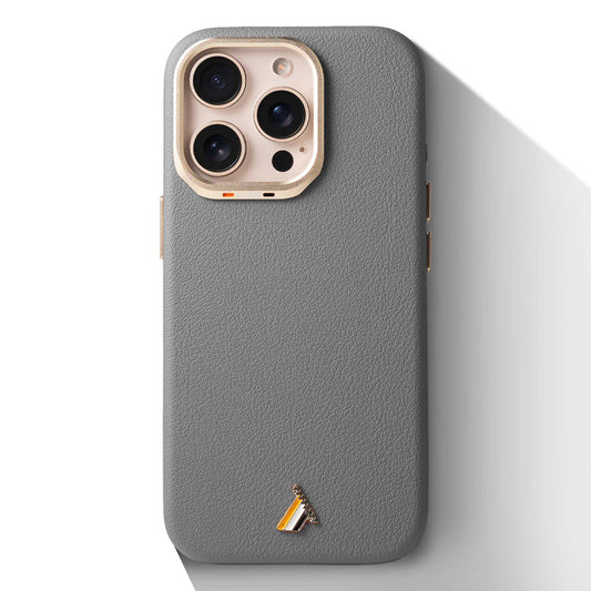 Exclusive Hard Back Case for Apple iPhone 15 Pro Max with Leather Textured Finish, Matte finish Buttons and Soft Inner Fabric
