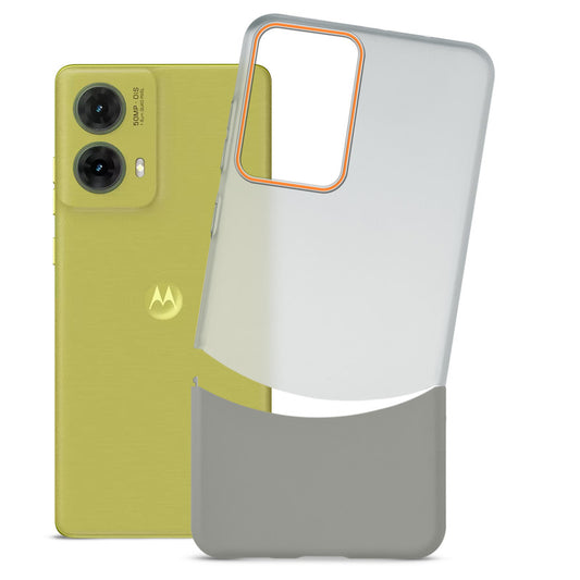 Frosted Hard Back Case For Motorola Moto G85 with 2-Cut Interlocking System