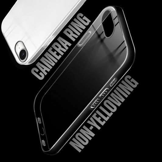 Crystal Shield Hard Case with Anti-Yellowing and Colorful Camera Guard for Apple iPhone 16e