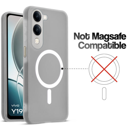 Classic Matte Silicone Back Case for Vivo Y19 5G
