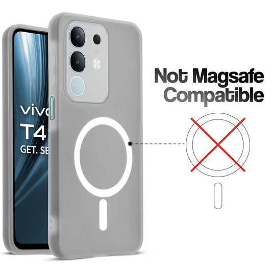 Classic Matte Silicone Back Case for Vivo T4x 5G