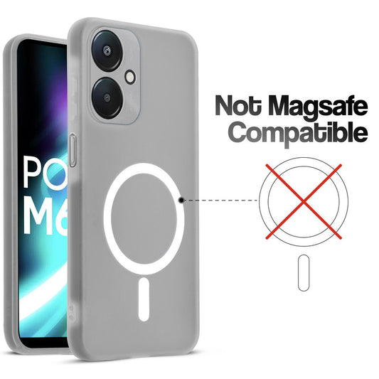 Classic Matte Silicone Back Case for Poco M6 5G