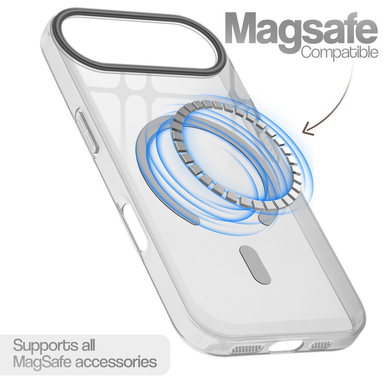 Anti-Yellow Colored Camera Line Case Support Wireless Charging Back Cover For Apple iPhone 17 Air