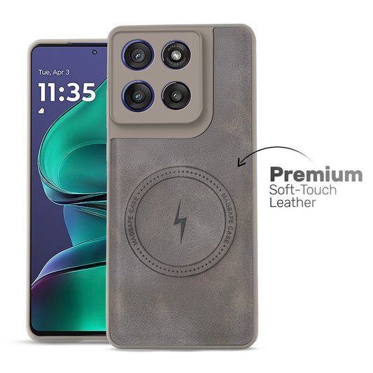 Refined PU Leather Case for Motorola Moto Edge 60 Stylus 5G