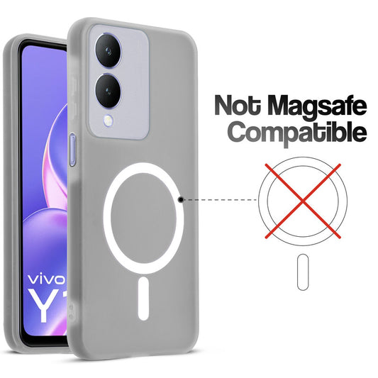 Classic Matte Silicone Back Case for Vivo Y17s