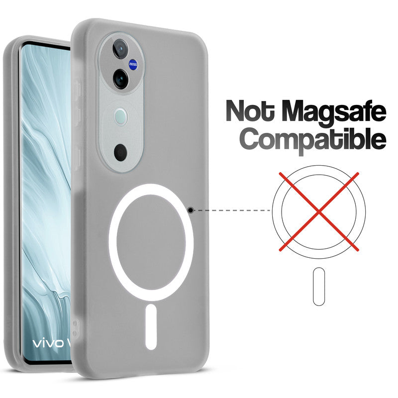 Classic Matte Silicone Back Case for Vivo V40 Pro 5G