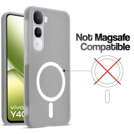 Classic Matte Silicone Back Case for Vivo Y400 5G