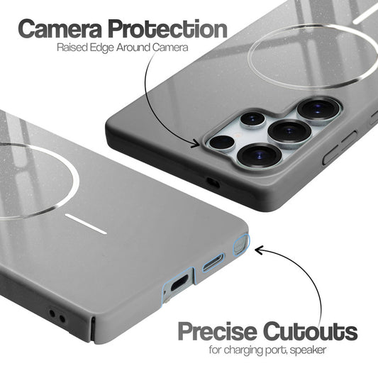 Smooth & Shiny Glossy Hard Back Cover Case For Samsung S25 Ultra 5G With Magsafe Support