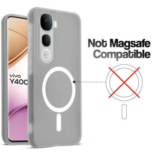 Classic Matte Silicone Back Case for Vivo Y400 Pro 5G