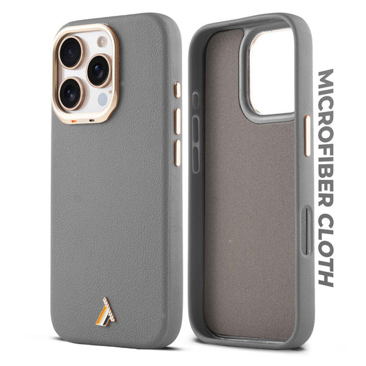 Exclusive Hard Back Case for Apple iphone 16 Pro Max with Leather Textured Finish, Matte finish Buttons and Soft Inner Fabric