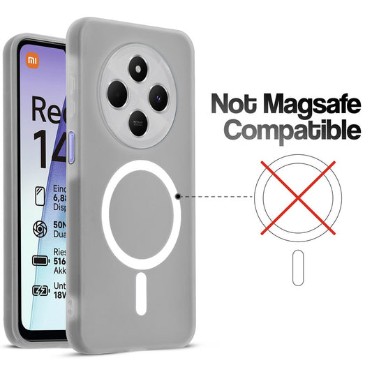 Classic Matte Silicone Back Case for Redmi 14C 5G