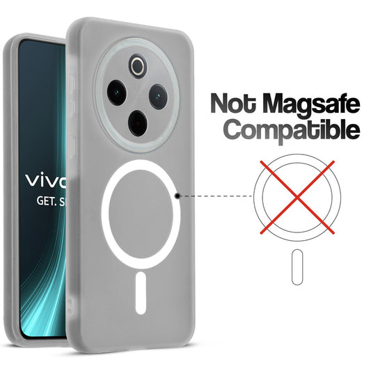 Classic Matte Silicone Back Case for Vivo T4 5G