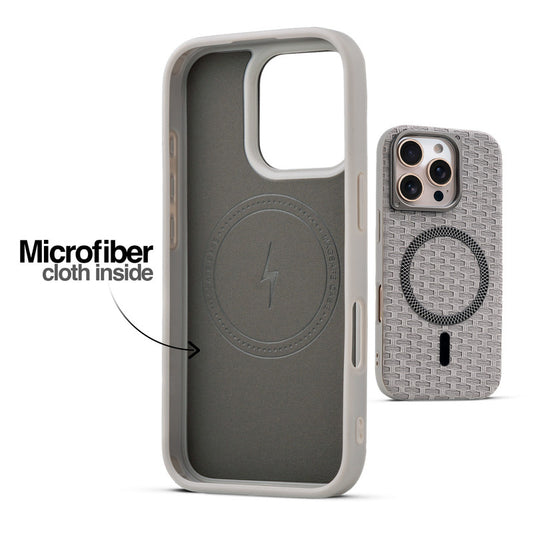 Rugged Silicone Grip Mobile Back Cover Case For Apple iPhone 16 Pro Max With Magsafe Support