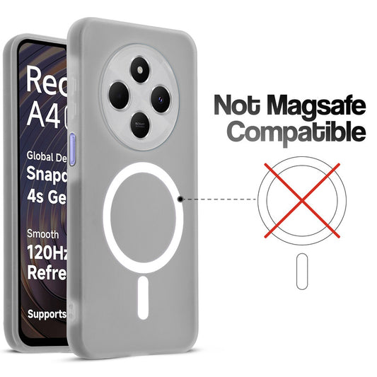 Classic Matte Silicone Back Case for Redmi A4 5G