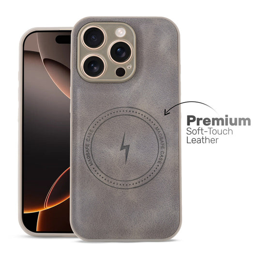 Refined PU Leather Case for Apple iPhone 16 Pro