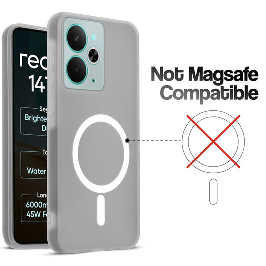 Classic Matte Silicone Back Case for Realme 14T 5G