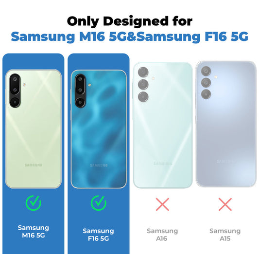 Elegant Colorful Frosted Matte Back With MagSafe Support Back Case For Samsung M16 5G