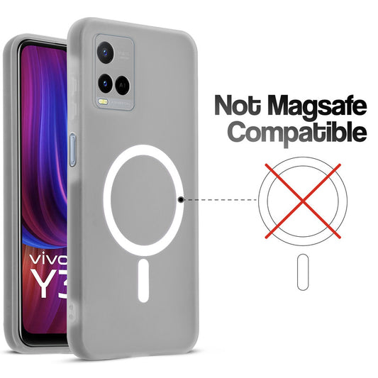 Classic Matte Silicone Back Case for Vivo Y33S