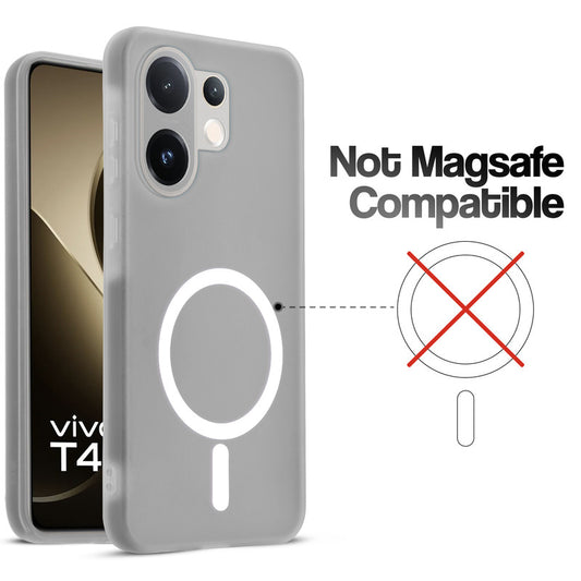 Classic Matte Silicone Back Case for Vivo T4 Pro 5G