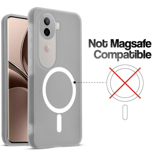 Classic Matte Silicone Back Case for Vivo V40e 5G