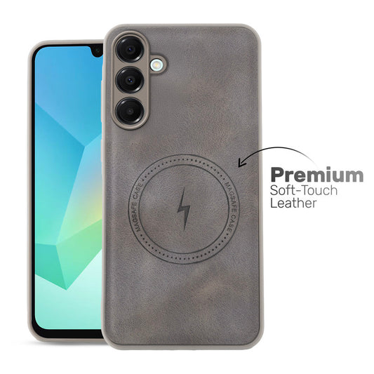 Refined PU Leather Case for Samsung A16 5G , with Support for MagSafe & Wireless Accessories