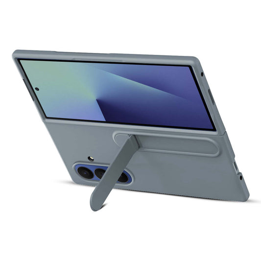 Solid Matte Finish Cover for Samsung Z Fold 7 with Integrated Stand for Hands Free Use