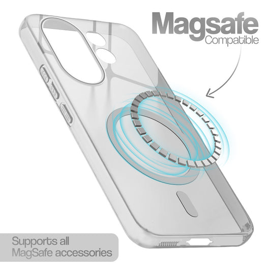 Glossy Hard Wireless Charging Support Case Vivo X200 FE 5G