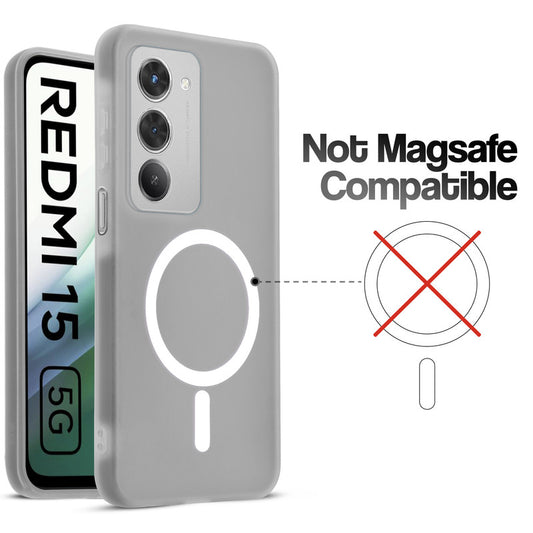 Classic Matte Silicone Back Case for Redmi 15 5G