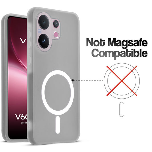 Classic Matte Silicone Back Case for Vivo V60 5G