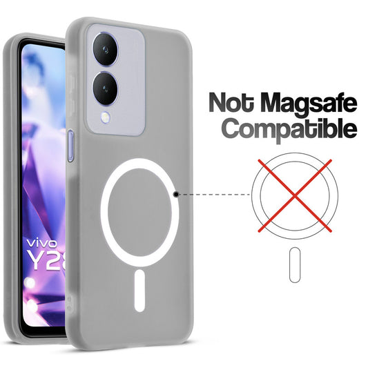 Classic Matte Silicone Back Case for Vivo Y28 5G