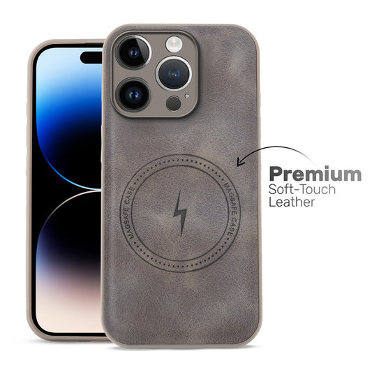 Refined PU Leather Case for Apple iPhone 14 Pro