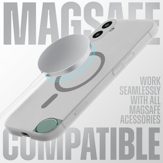 Sleek Frosted Matte Hard Back With MagSafe Compatible Back Case for CMF By Nothing Phone 1