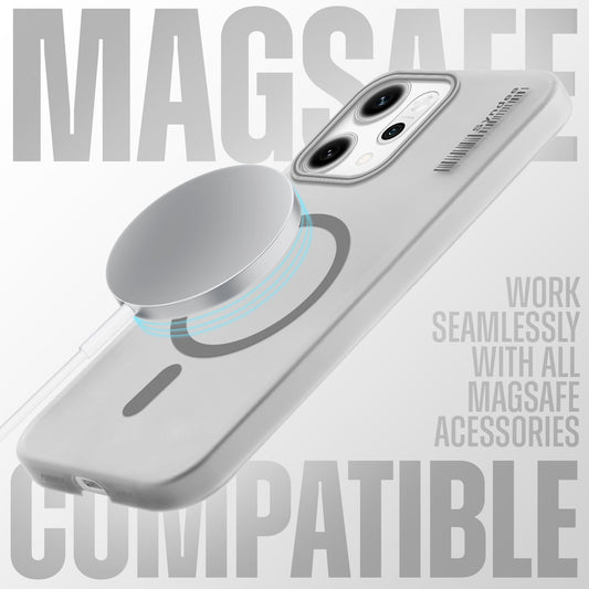 New Elegant Frosted Matte Slim Back With MagSafe Support Back Case For Oppo Reno 14 Pro 5G