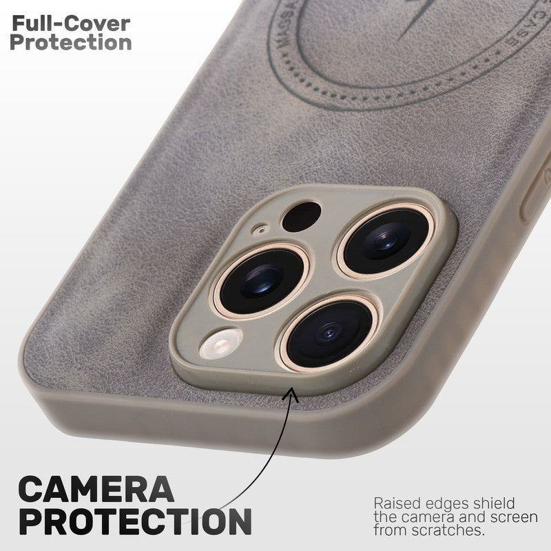 Refined PU Leather Case for Apple iPhone 15 Pro